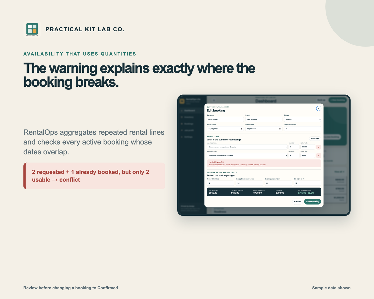 RentalOps Lite: Party Rental Booking, Inventory & Quote App
