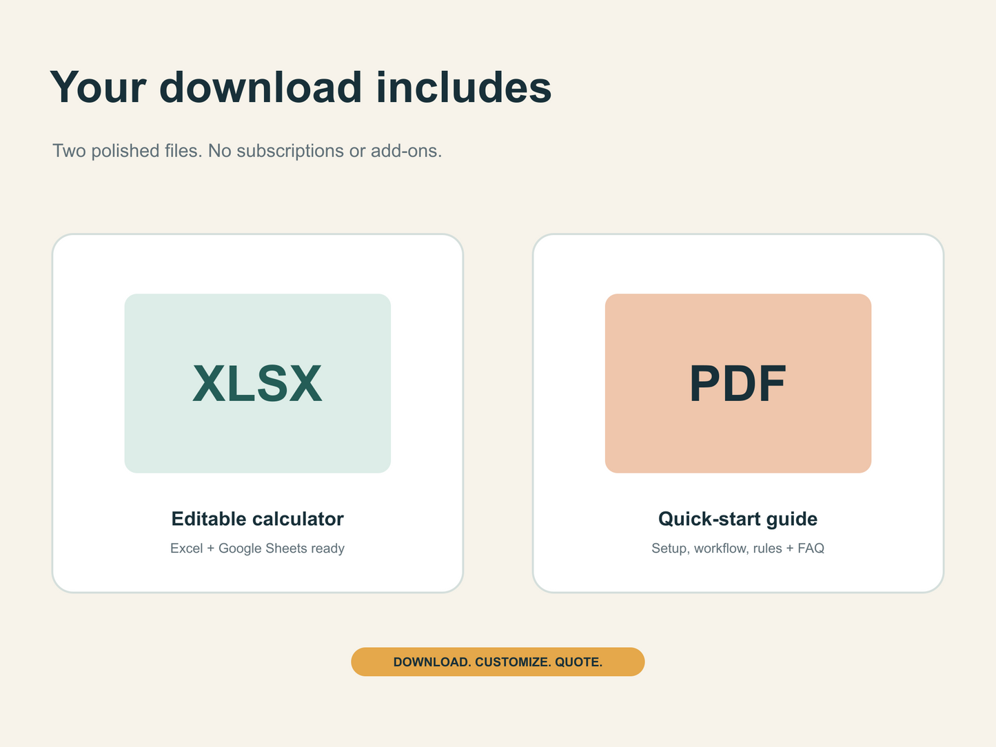 Home Bakery Pricing Calculator — Excel & Google Sheets