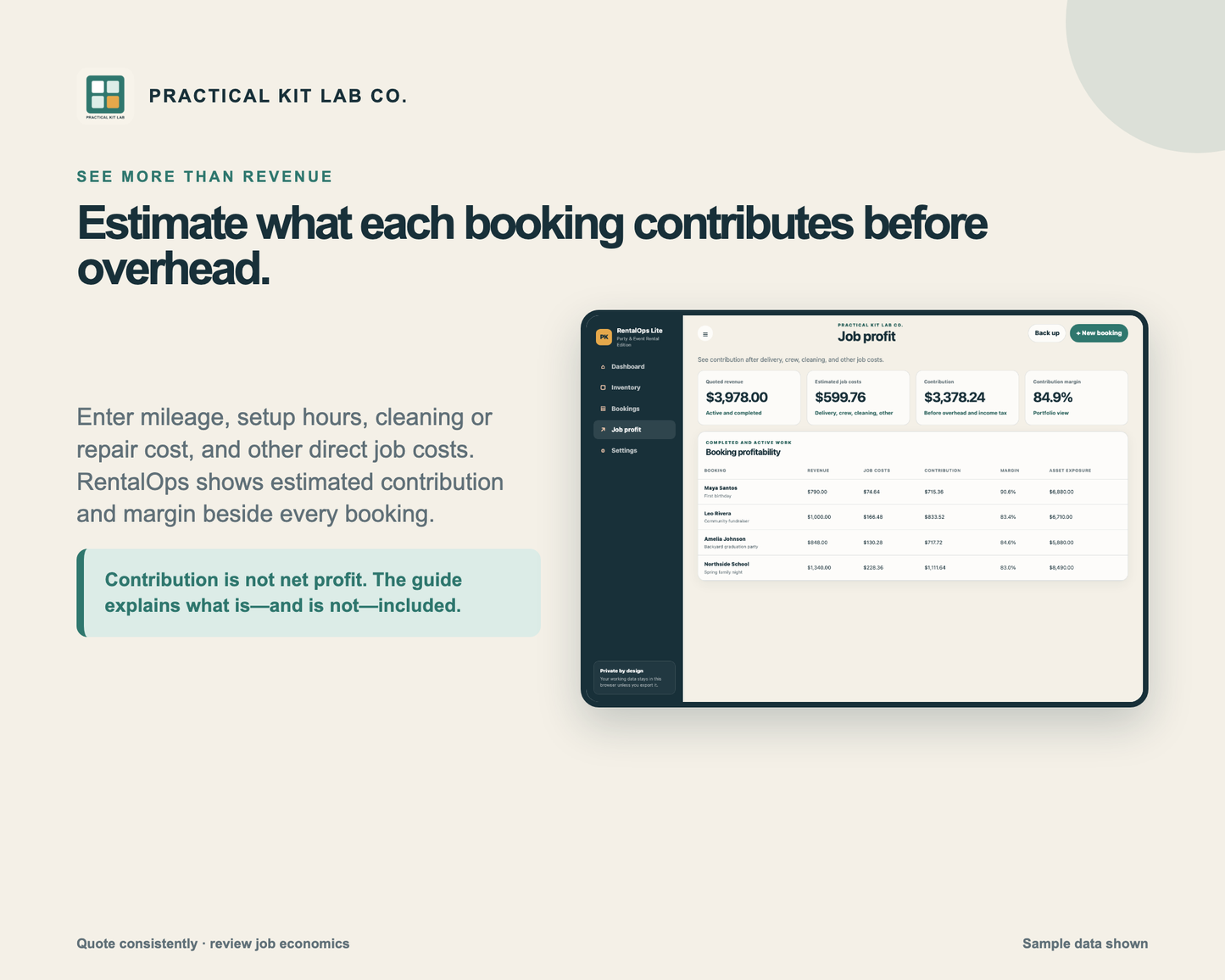 RentalOps Lite: Party Rental Booking, Inventory & Quote App