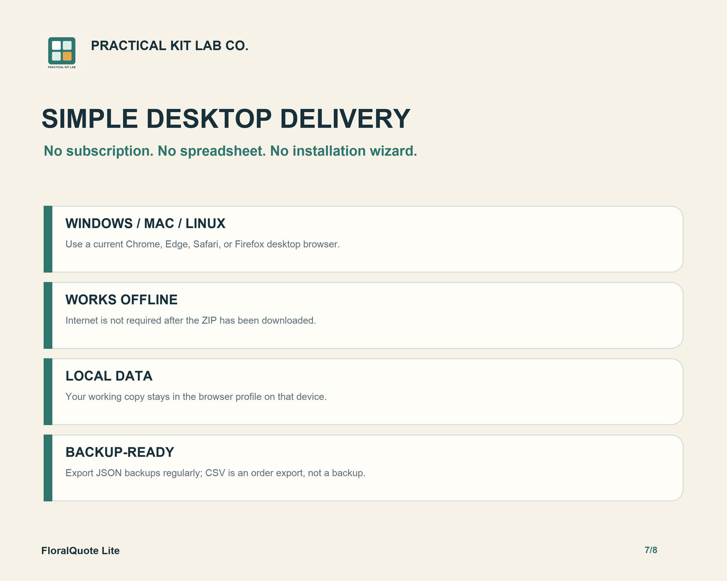 FloralQuote Lite: Florist Recipe, Quote & Stem Order App