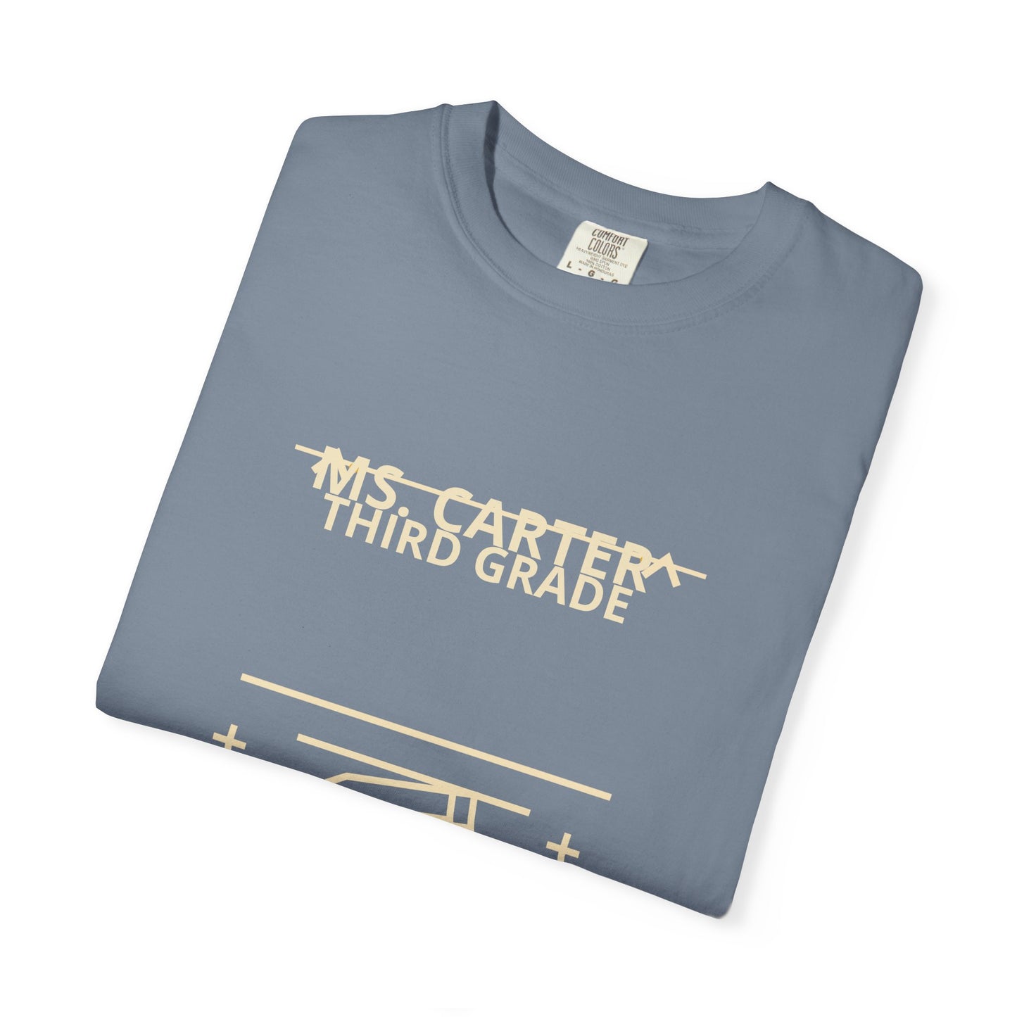 Personalized Teacher Shirt, Custom Name and Grade Comfort Colors Tee, Back to School Teacher Gift