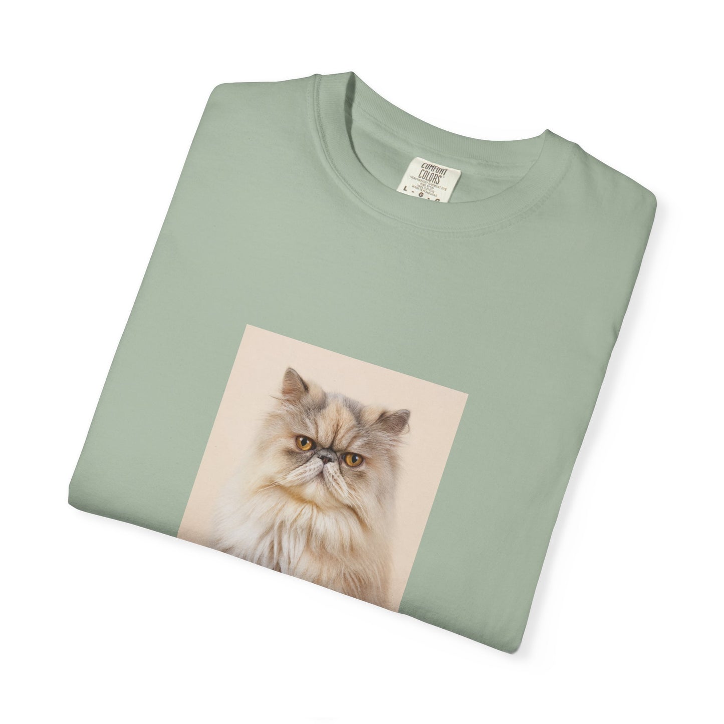 Custom Cat Photo Comfort Colors Shirt: Personalized One-Image Unisex Cotton Tee