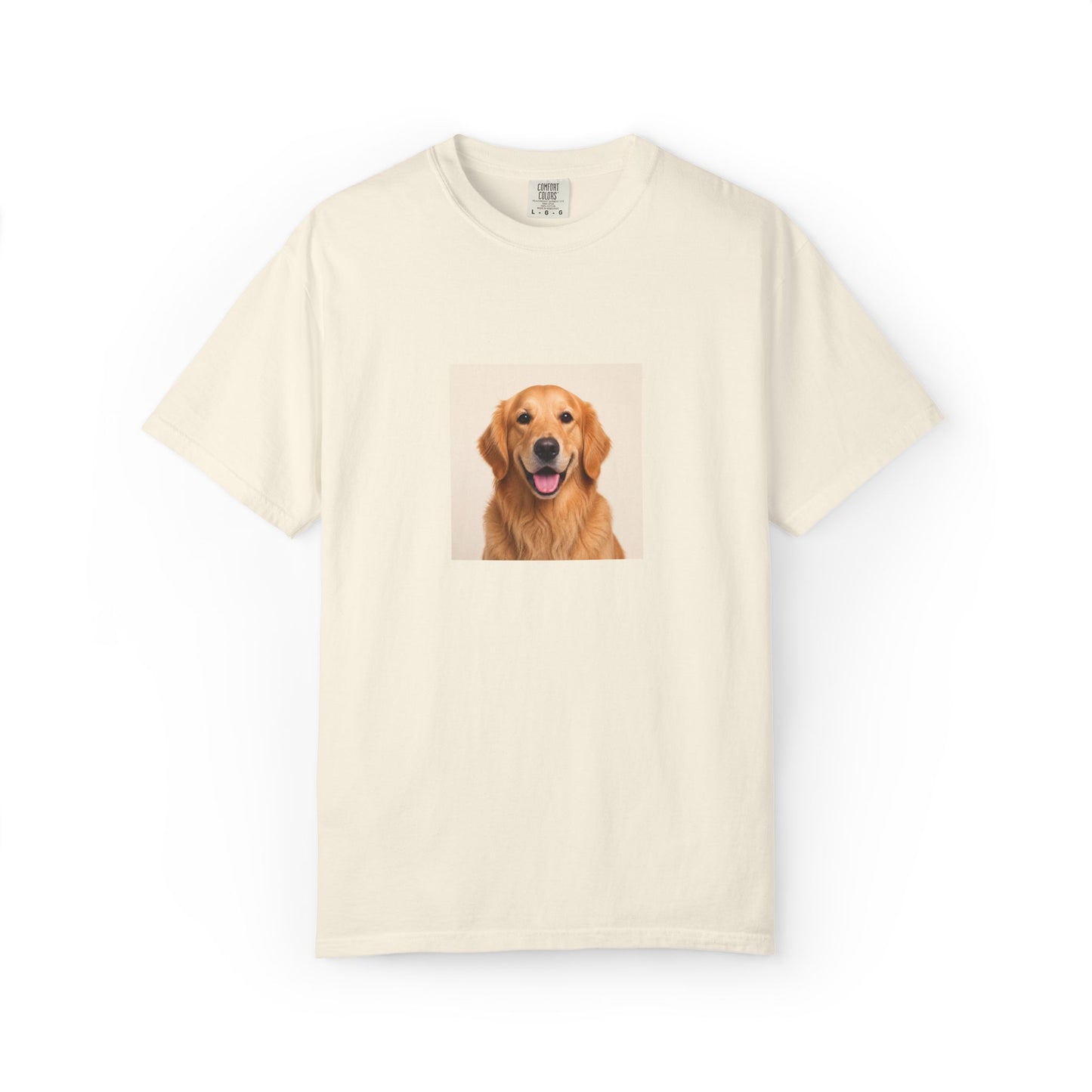 Custom Dog Photo Comfort Colors Shirt: Personalized One-Image Unisex Cotton Tee