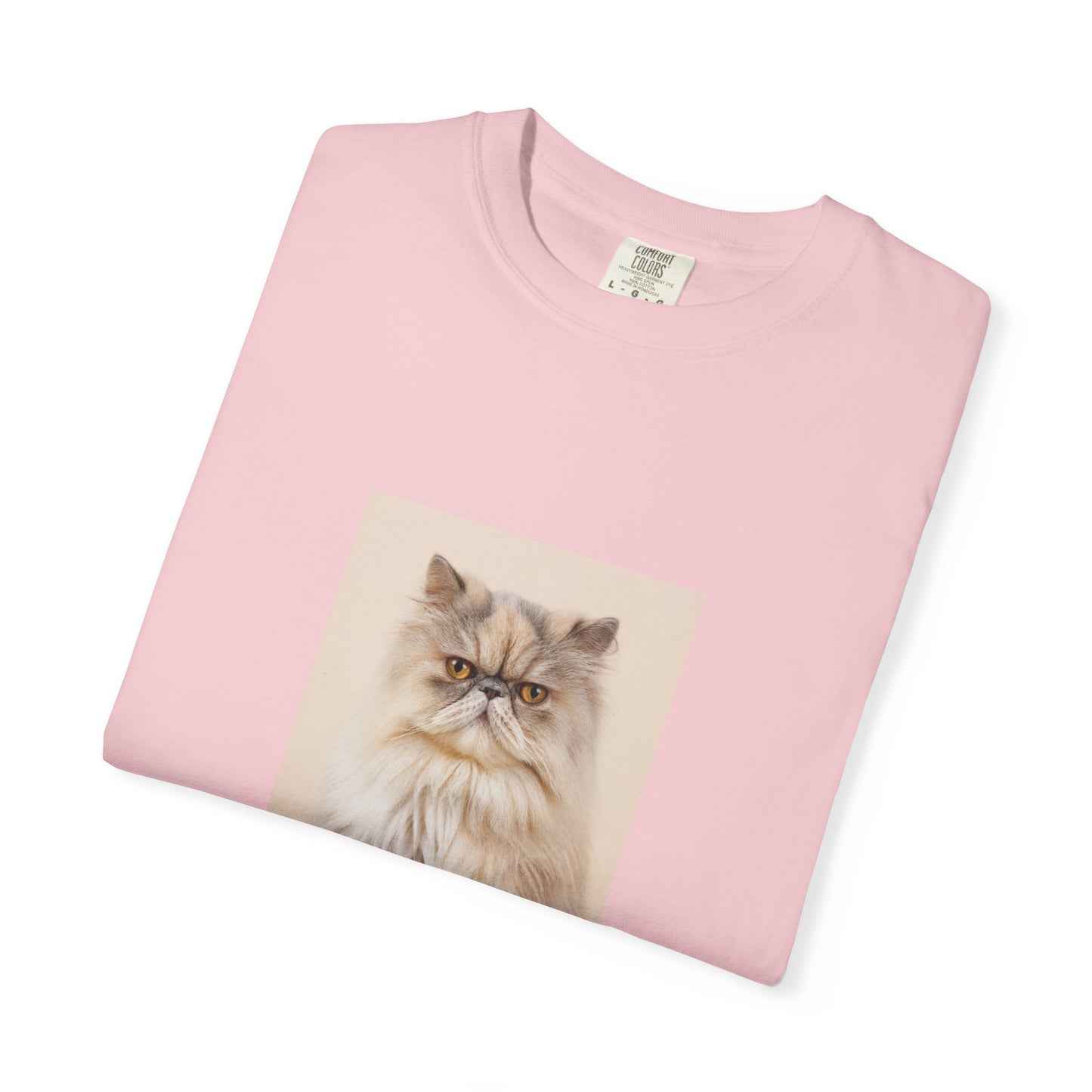 Custom Cat Photo Comfort Colors Shirt: Personalized One-Image Unisex Cotton Tee
