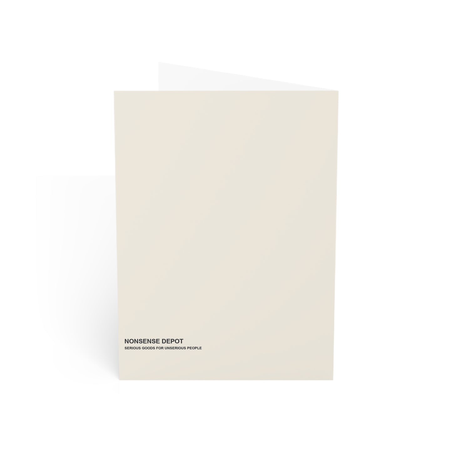 Birthday Complaint Filed Pigeon Card, back cover on a cream background