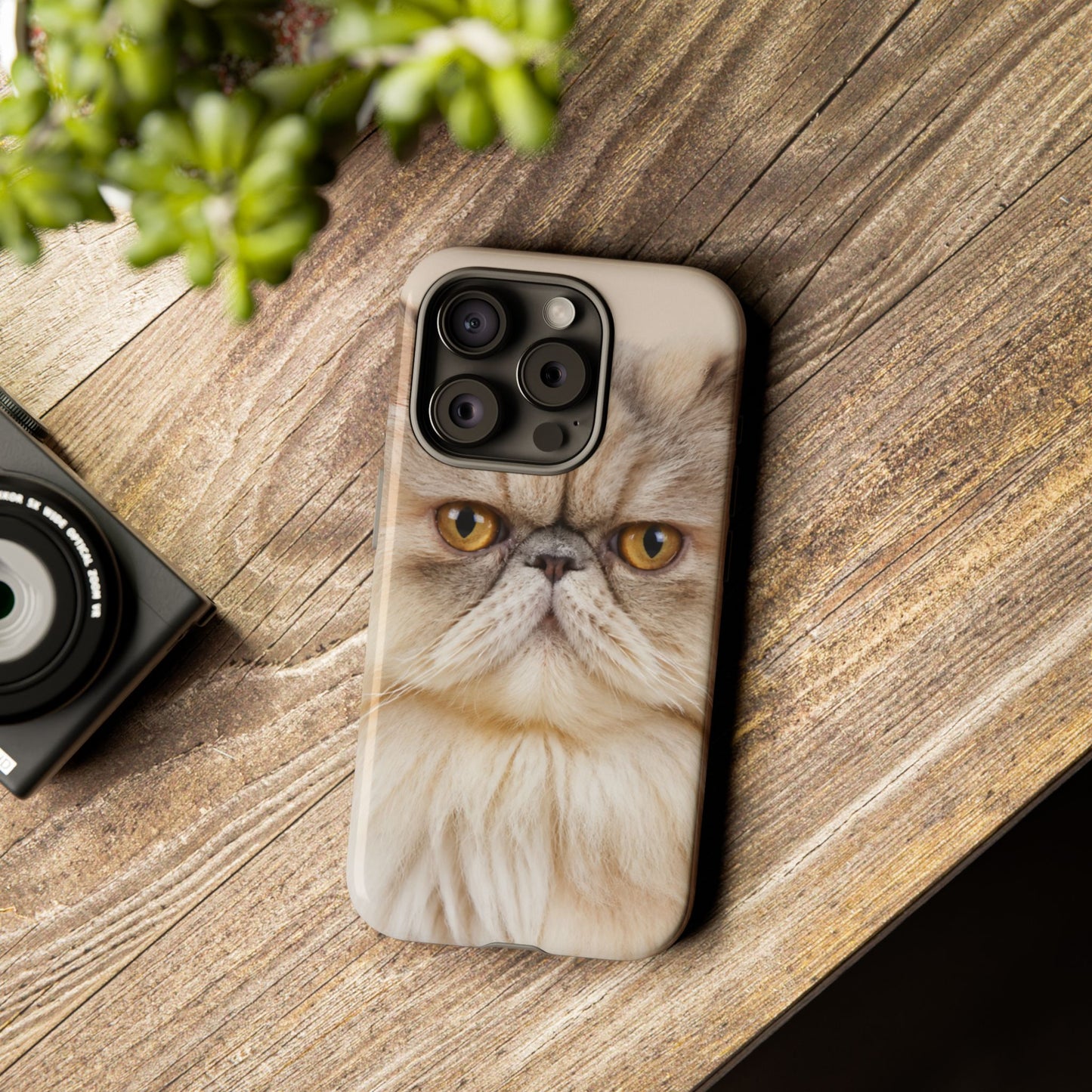 Custom Cat Photo Phone Case: Personalized Glossy or Matte iPhone and Samsung Cover