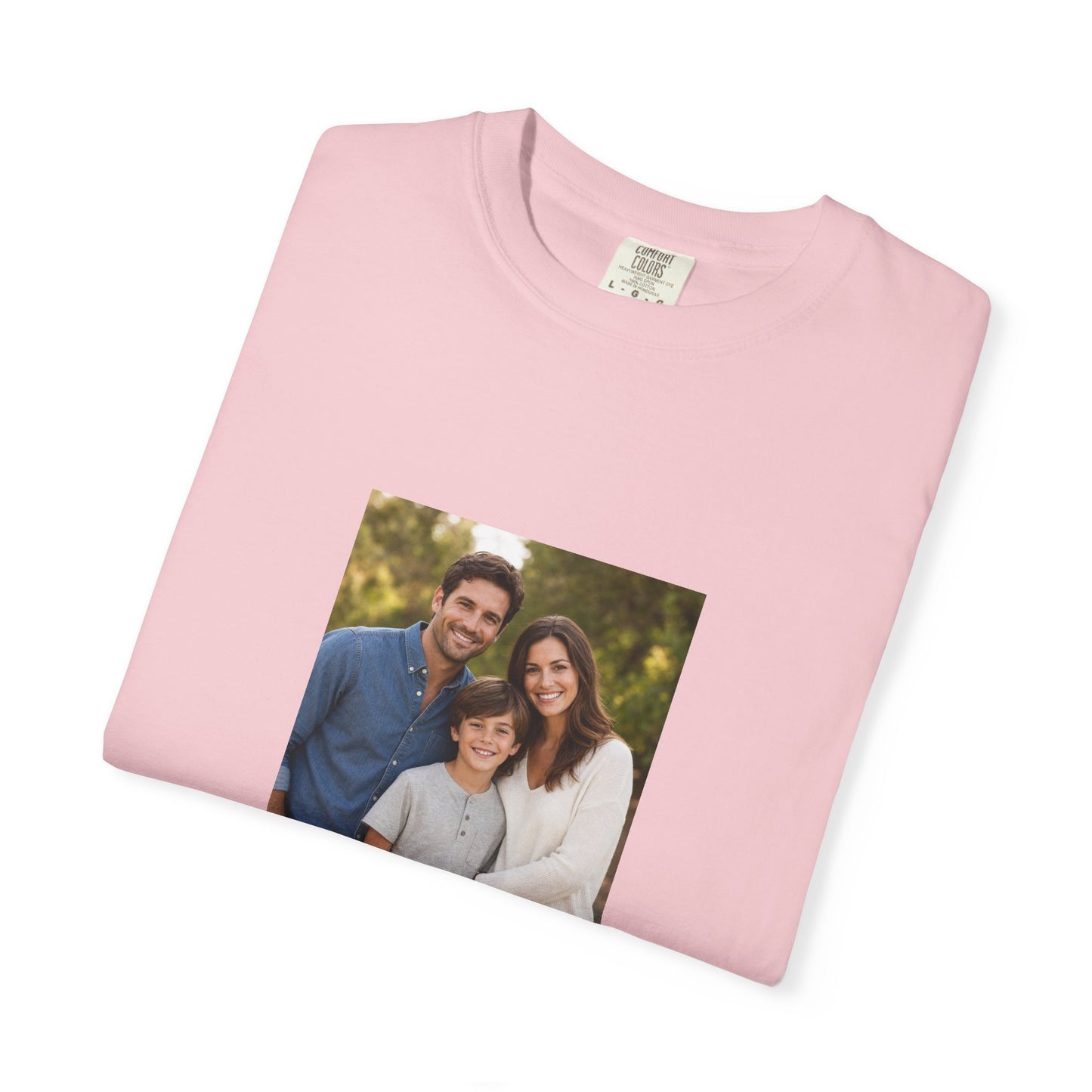 Custom Family Photo Comfort Colors Shirt: Personalized Child or Person Picture Tee