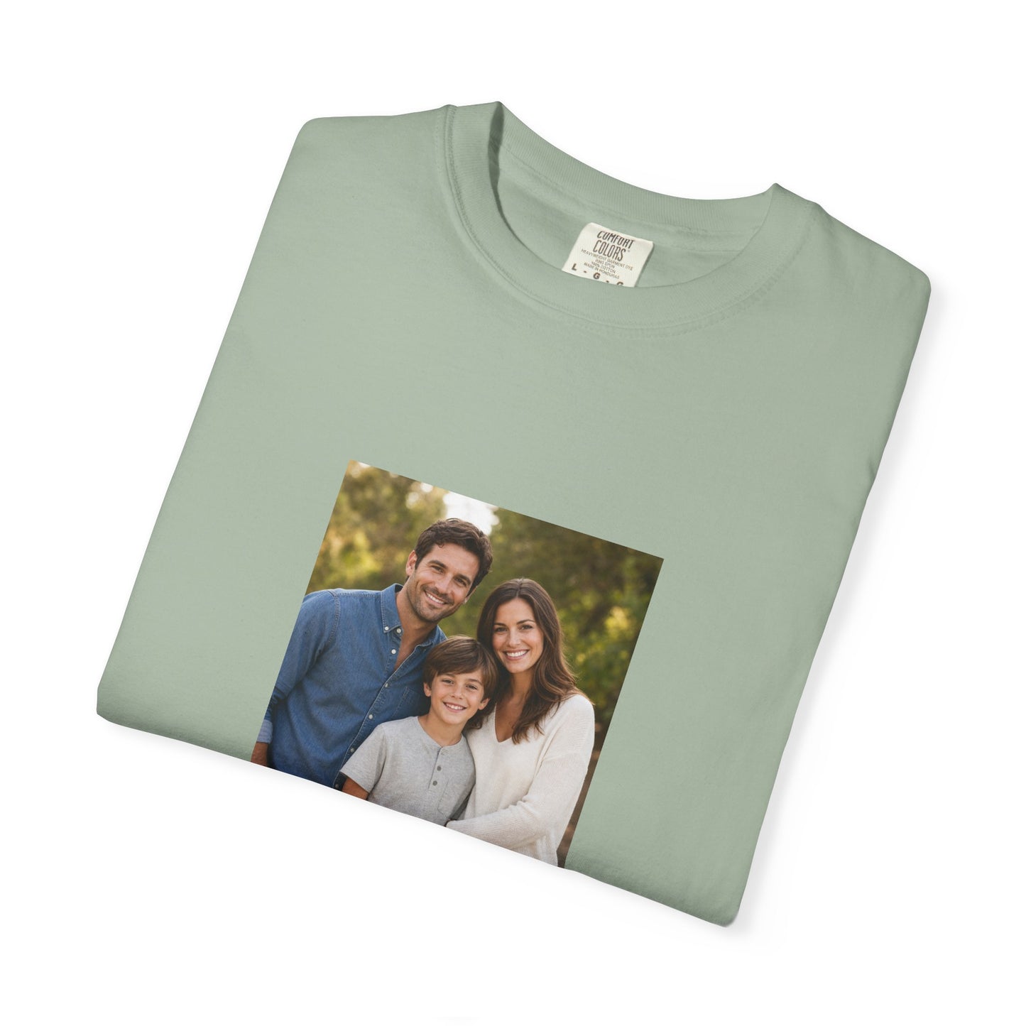Custom Family Photo Comfort Colors Shirt: Personalized Child or Person Picture Tee
