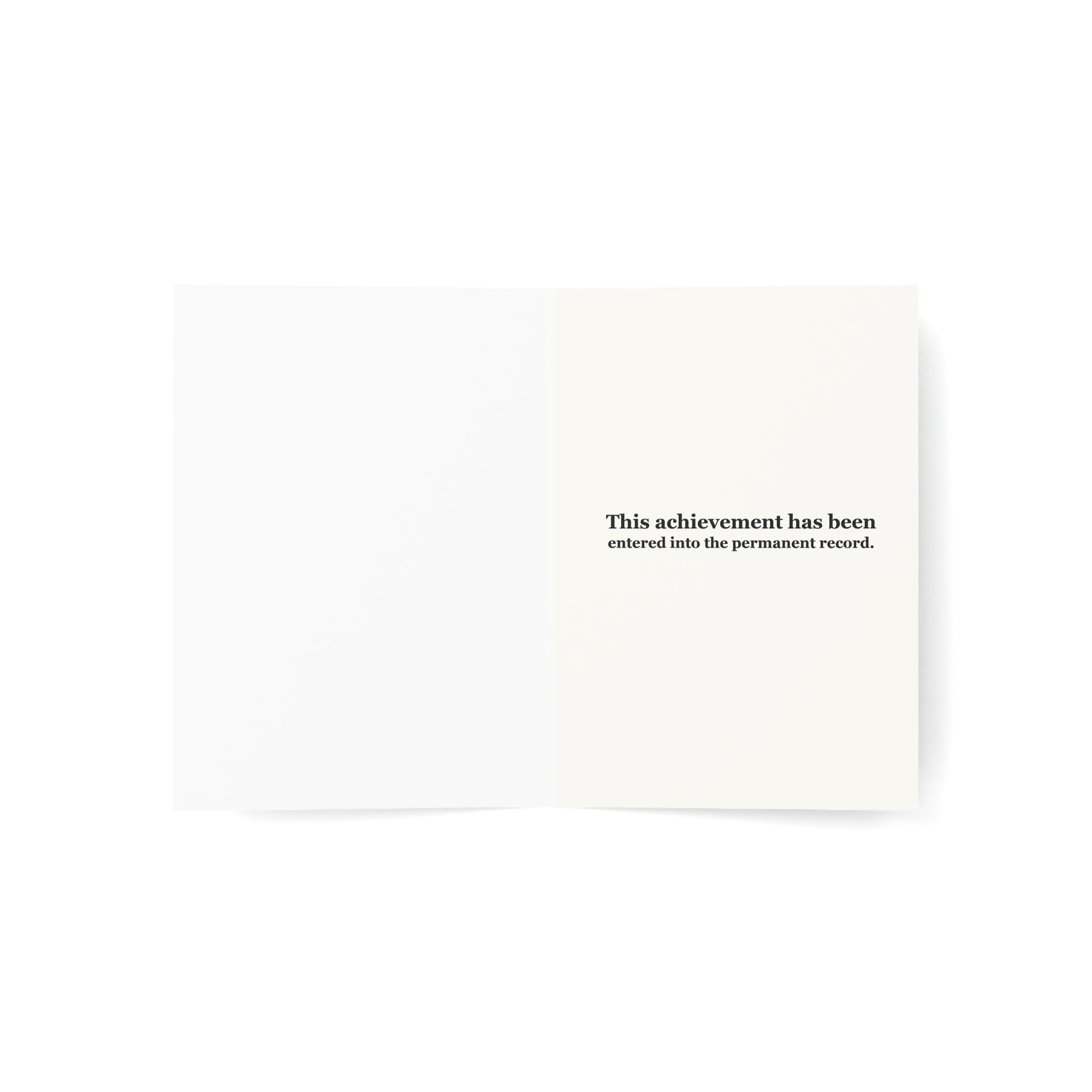 You Survived the Flock Teacher Card inside reading “Thanks for making this year better than the paperwork suggested.”