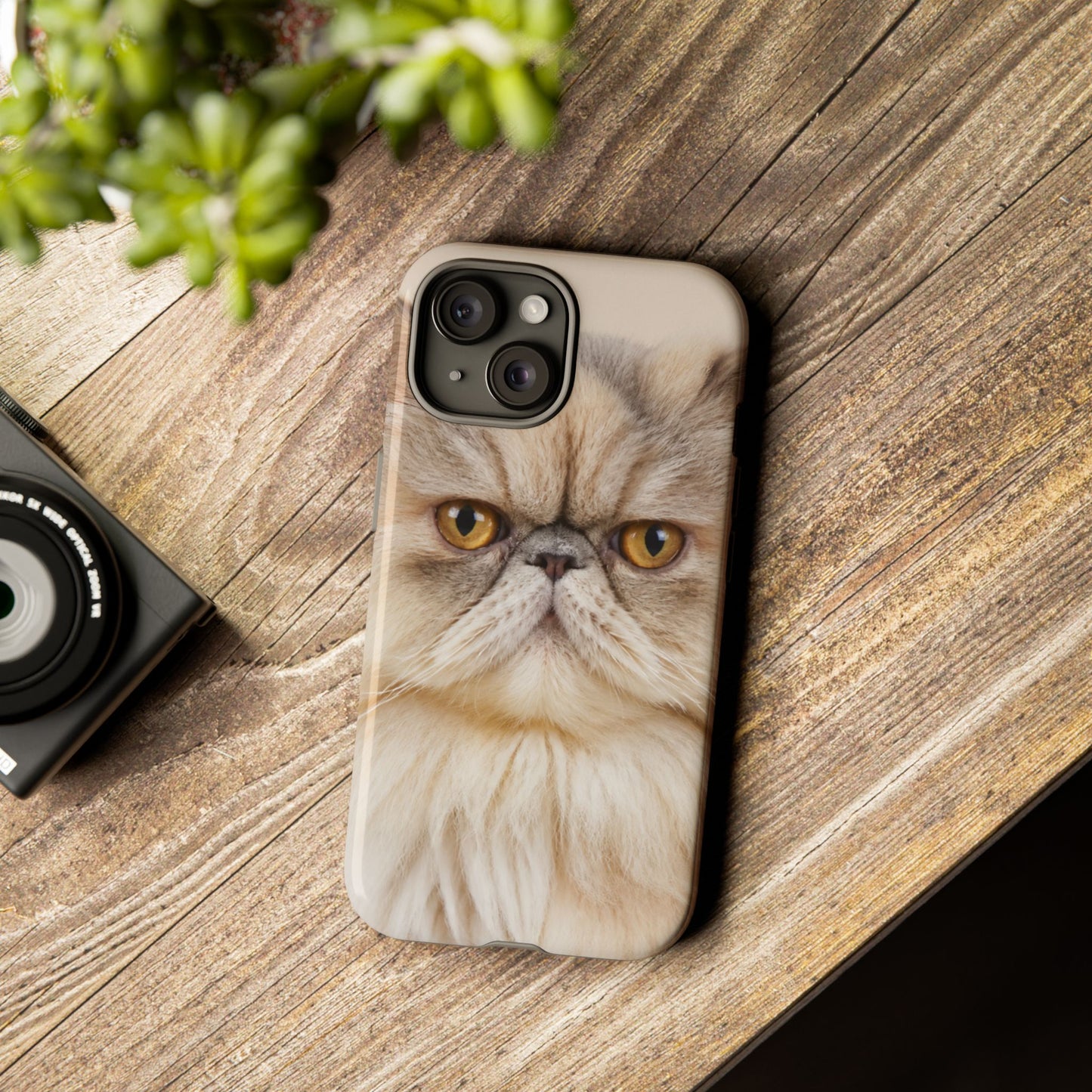 Custom Cat Photo Phone Case: Personalized Glossy or Matte iPhone and Samsung Cover