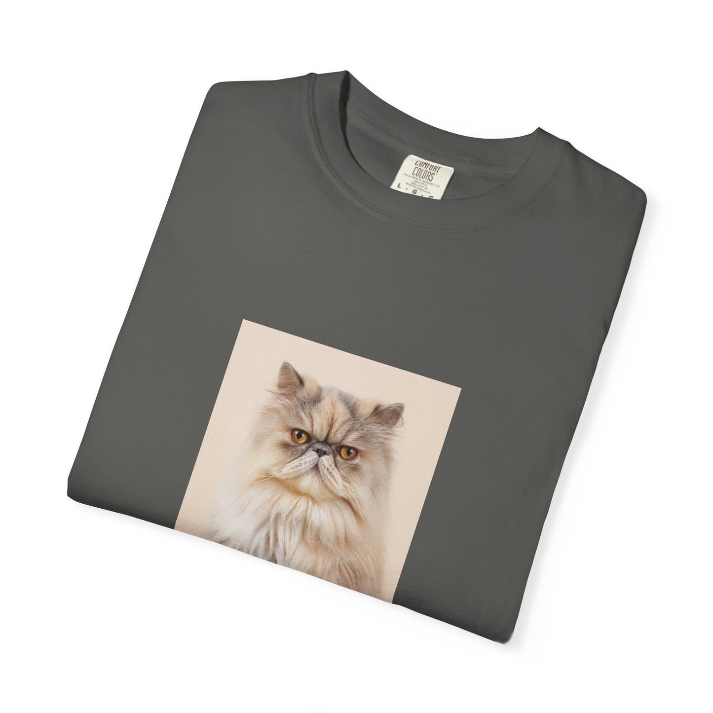 Custom Cat Photo Comfort Colors Shirt: Personalized One-Image Unisex Cotton Tee