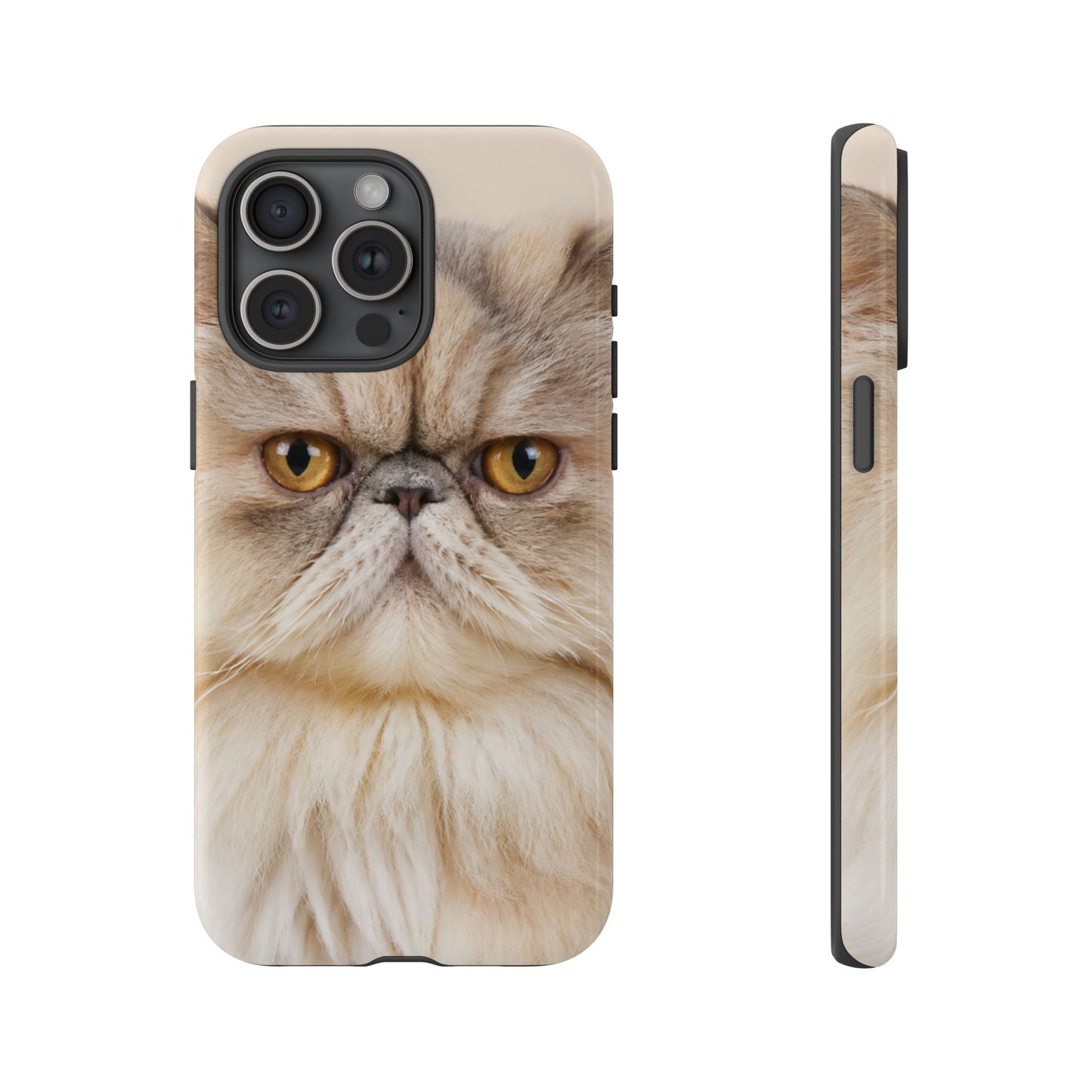 Custom Cat Photo Phone Case: Personalized Glossy or Matte iPhone and Samsung Cover