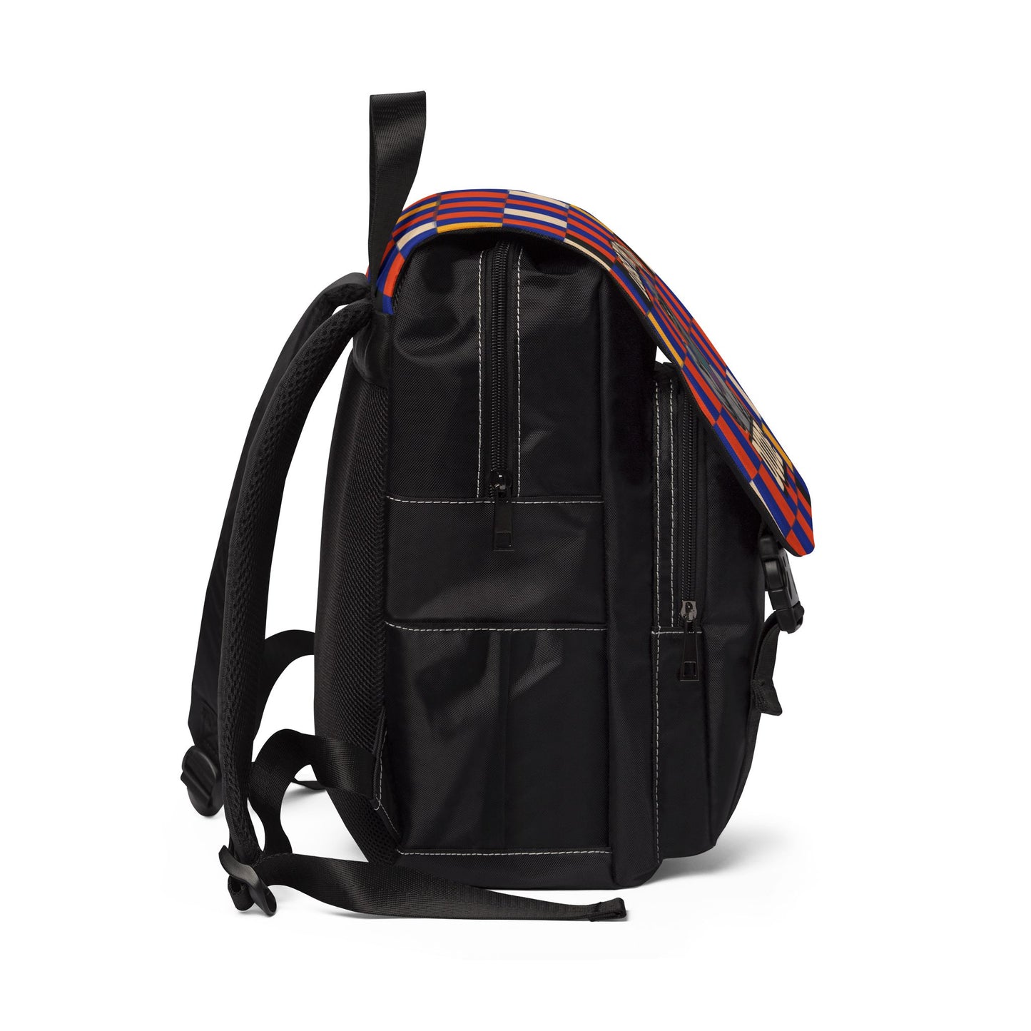 Petty Pigeon Backpack, Lose the Tude Dude Checkerboard School Bag for Teens and College