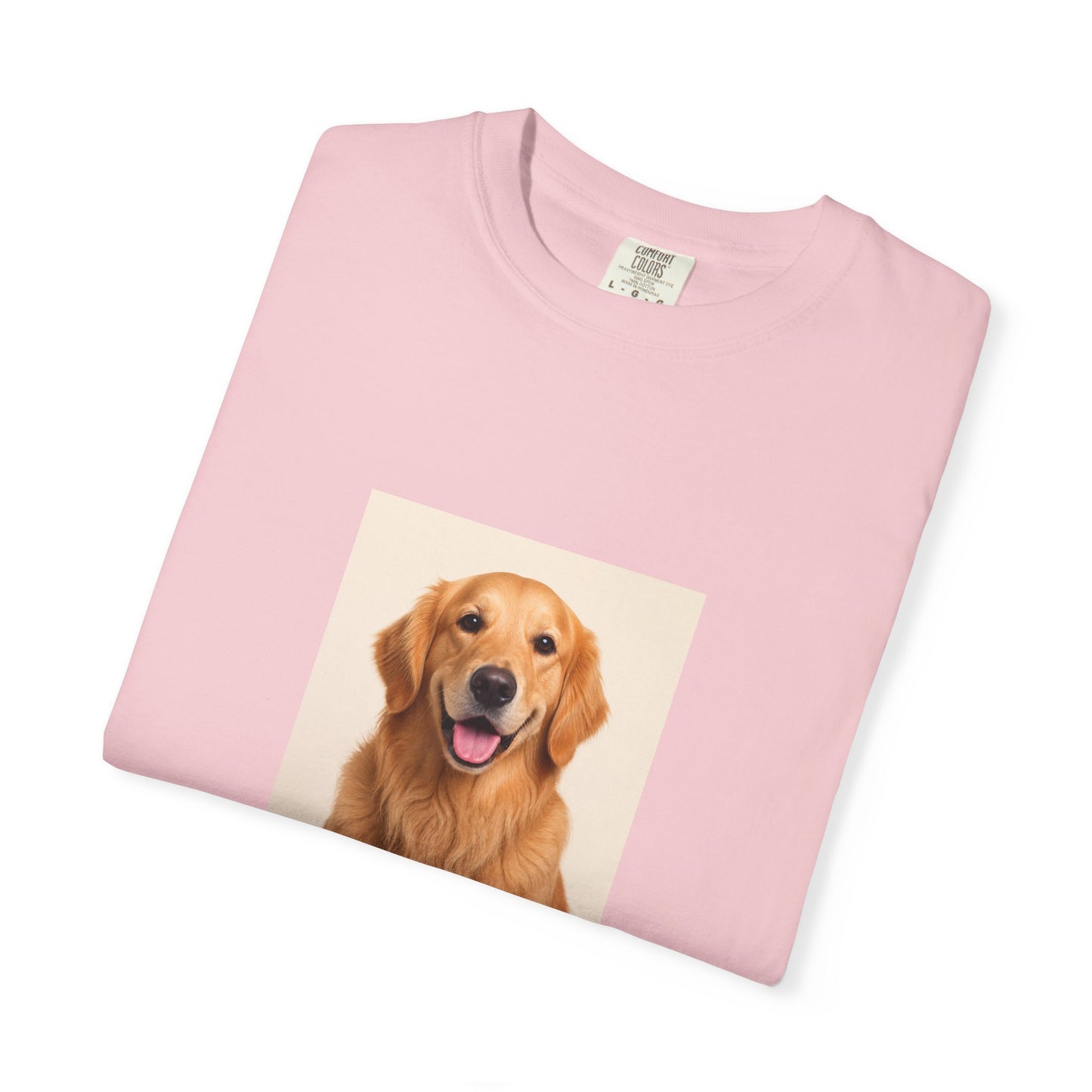 Custom Dog Photo Comfort Colors Shirt: Personalized One-Image Unisex Cotton Tee