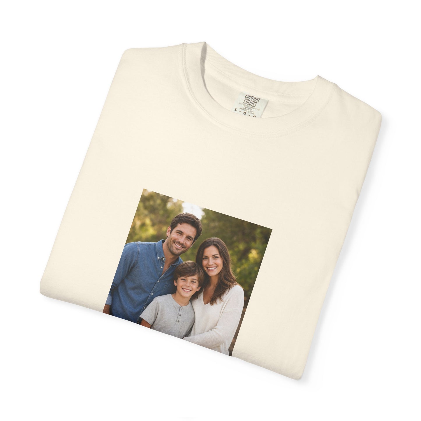 Custom Family Photo Comfort Colors Shirt: Personalized Child or Person Picture Tee