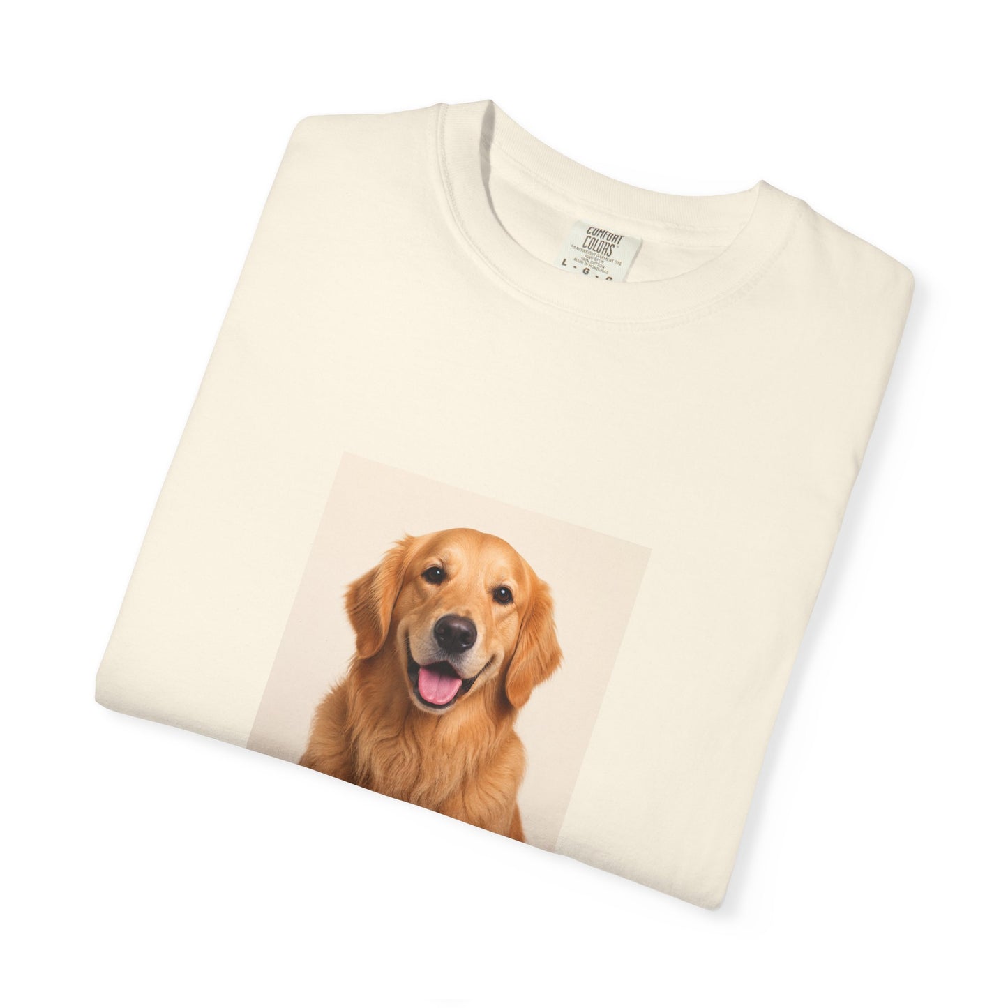 Custom Dog Photo Comfort Colors Shirt: Personalized One-Image Unisex Cotton Tee