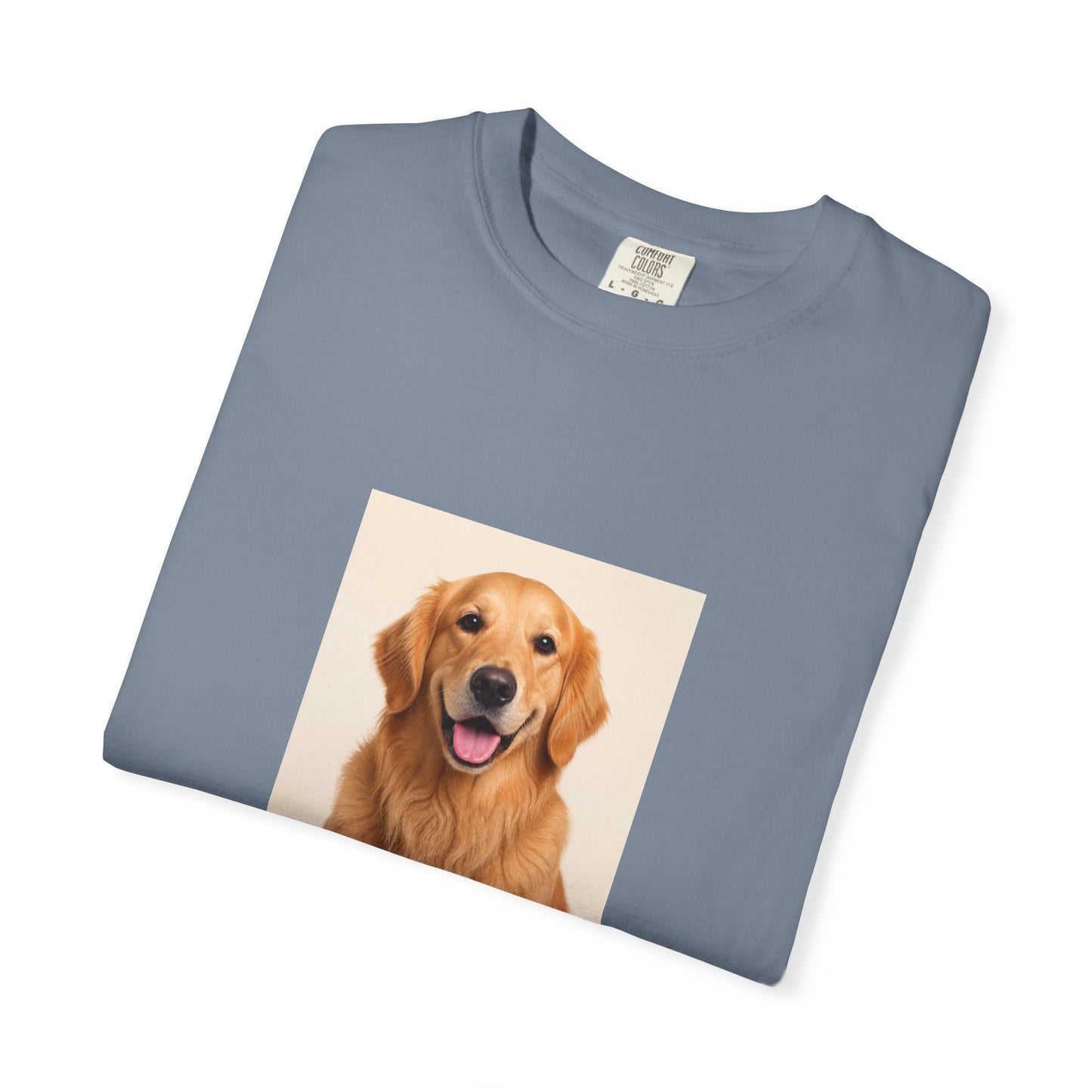Custom Dog Photo Comfort Colors Shirt: Personalized One-Image Unisex Cotton Tee