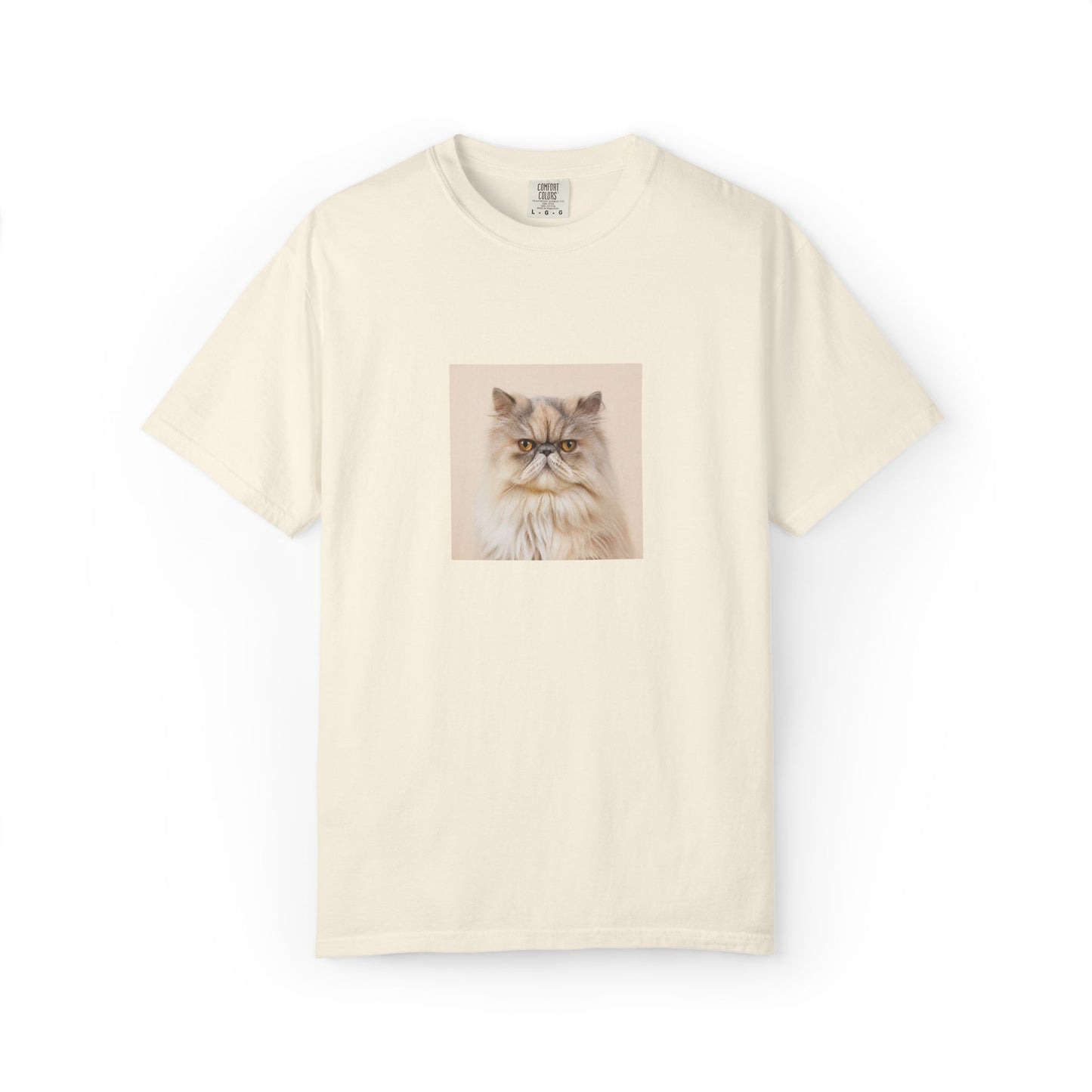 Custom Cat Photo Comfort Colors Shirt: Personalized One-Image Unisex Cotton Tee