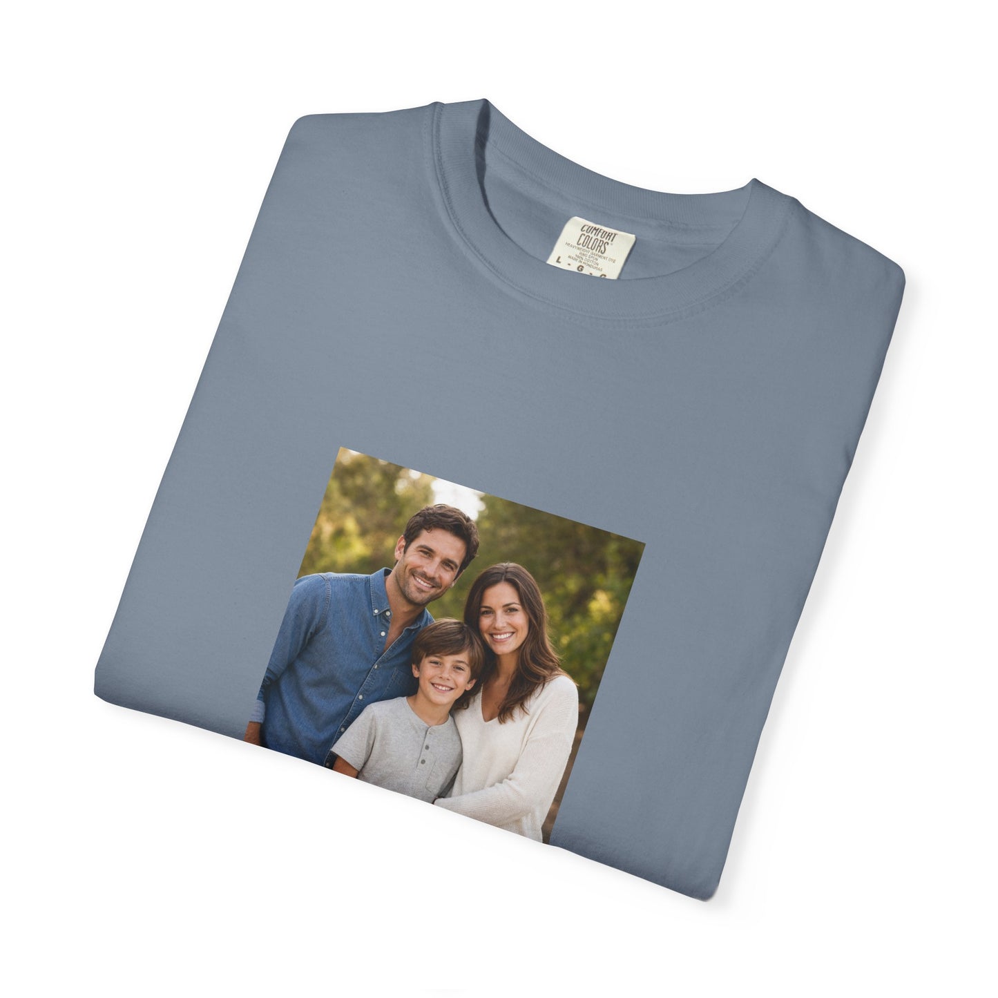 Custom Family Photo Comfort Colors Shirt: Personalized Child or Person Picture Tee