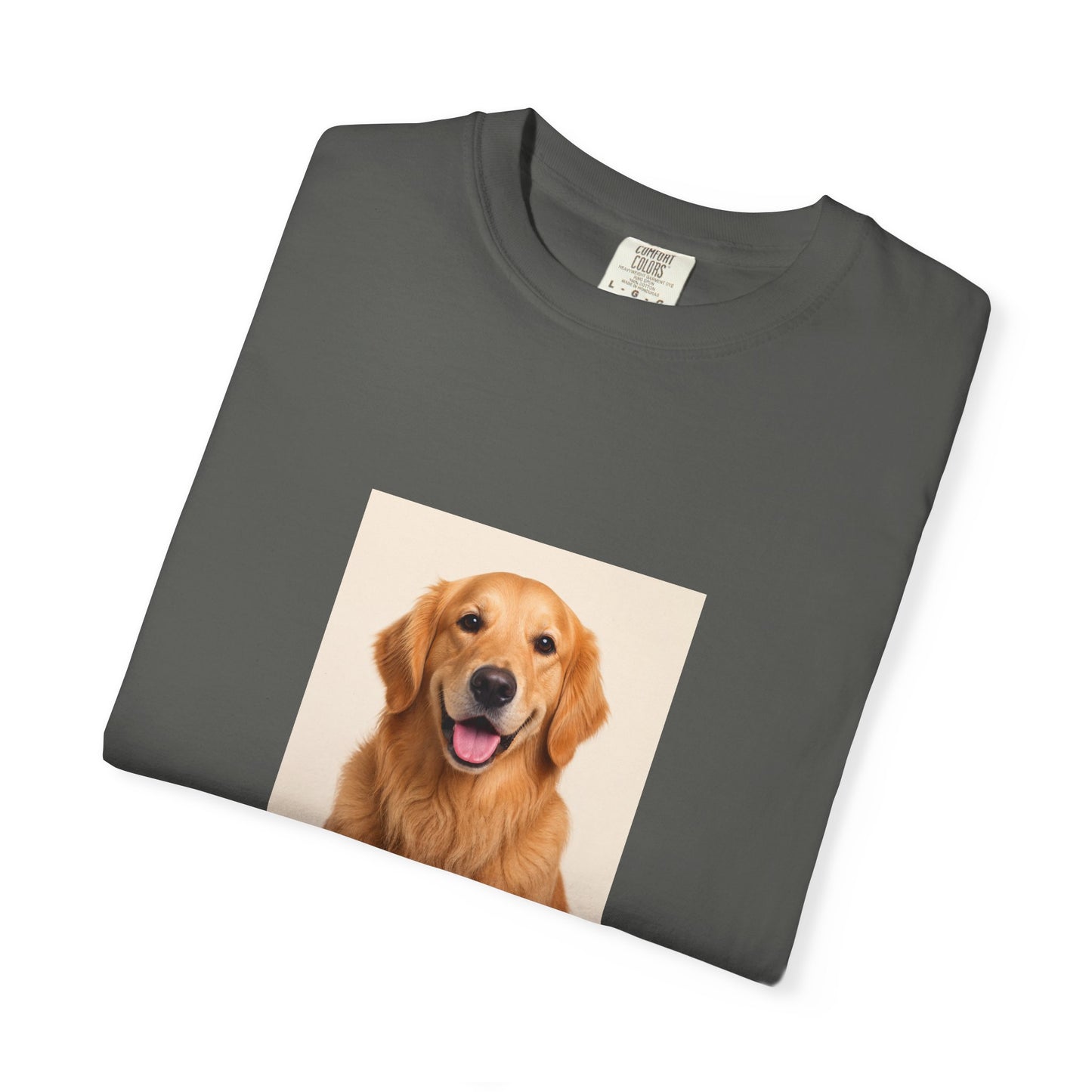 Custom Dog Photo Comfort Colors Shirt: Personalized One-Image Unisex Cotton Tee