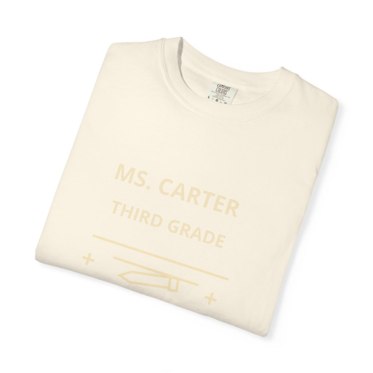 Personalized Teacher Shirt, Custom Name and Grade Comfort Colors Tee, Back to School Teacher Gift