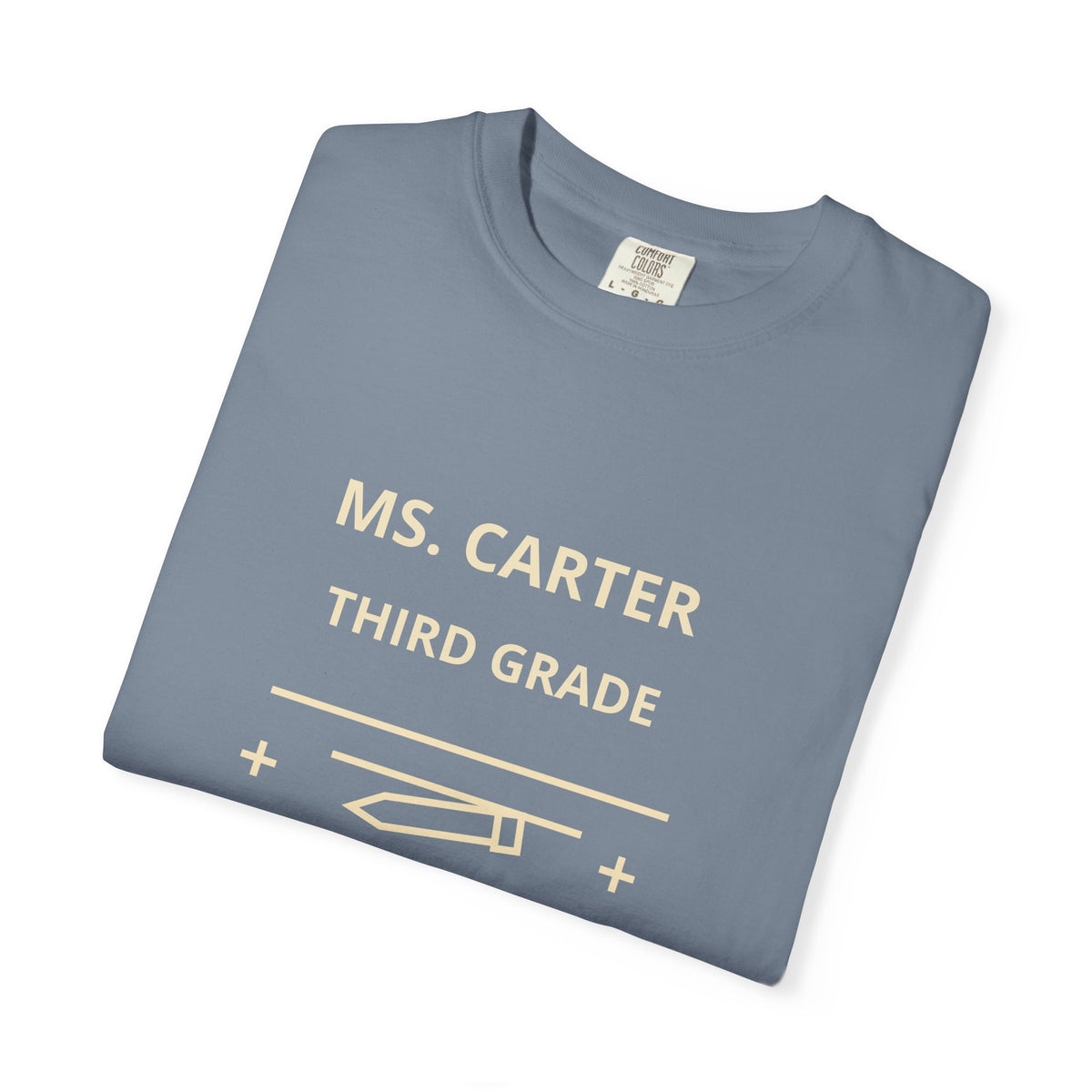 Personalized Teacher Shirt, Custom Name and Grade Comfort Colors Tee, Back to School Teacher Gift