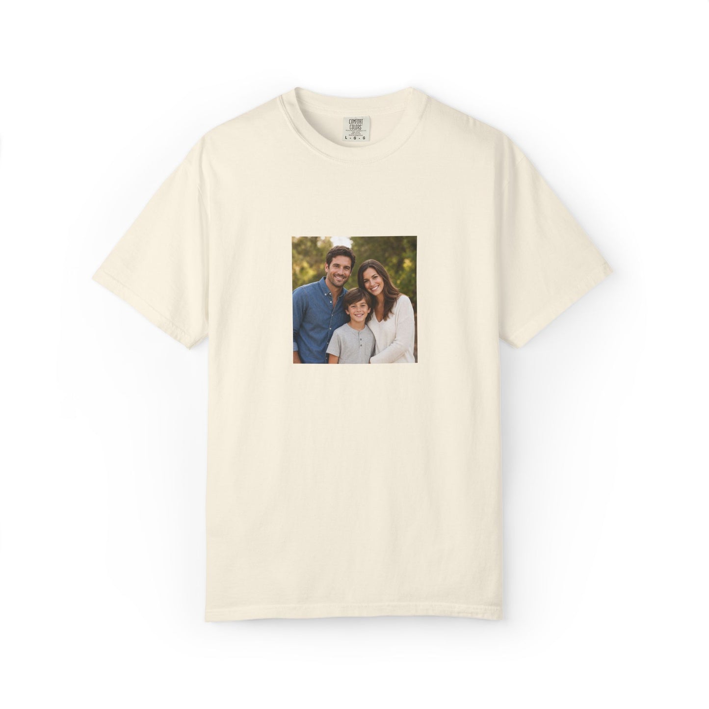 Custom Family Photo Comfort Colors Shirt: Personalized Child or Person Picture Tee
