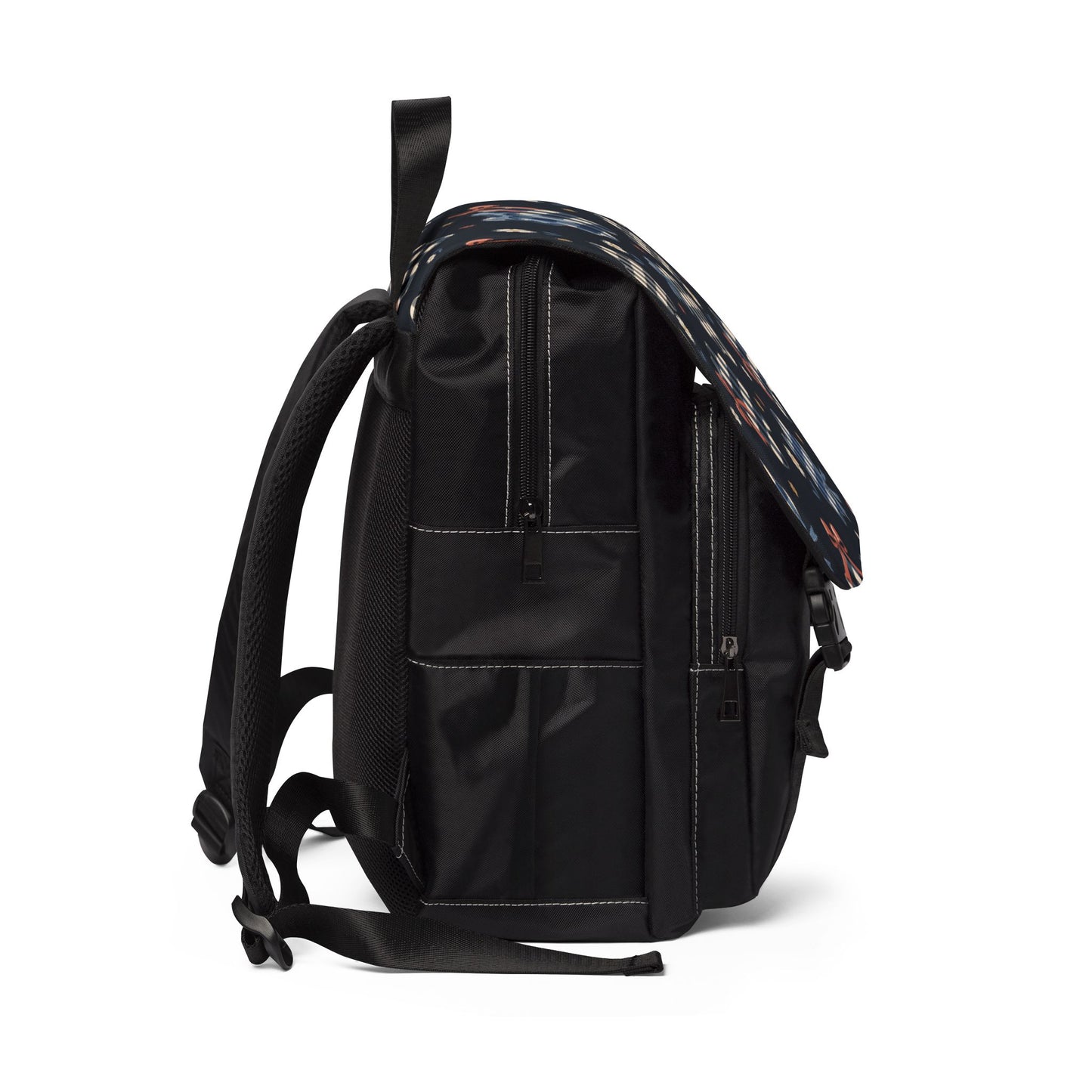 Bow and Gingham Backpack, Preppy Oxford Canvas Laptop Bag for Teens and College