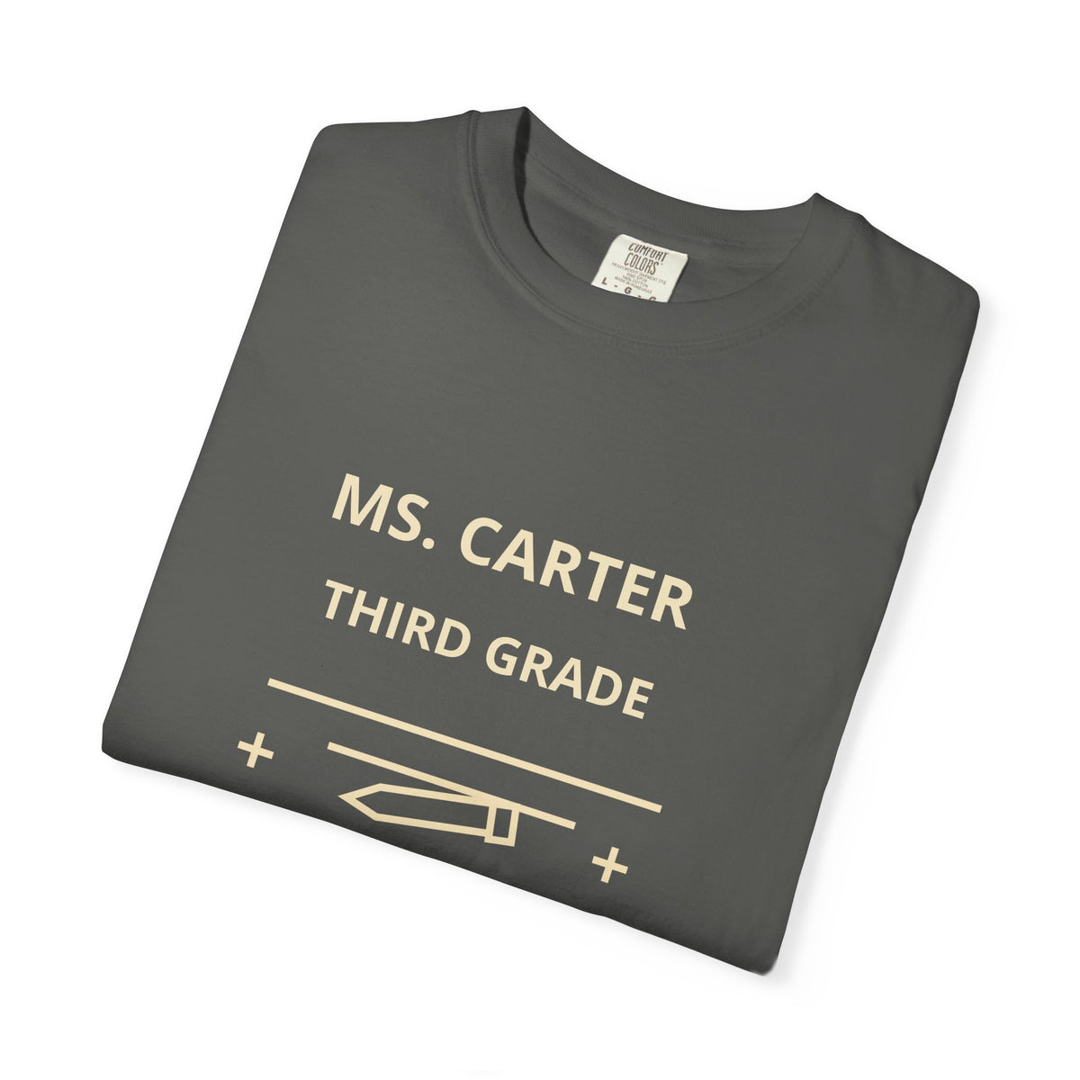 Personalized Teacher Shirt, Custom Name and Grade Comfort Colors Tee, Back to School Teacher Gift