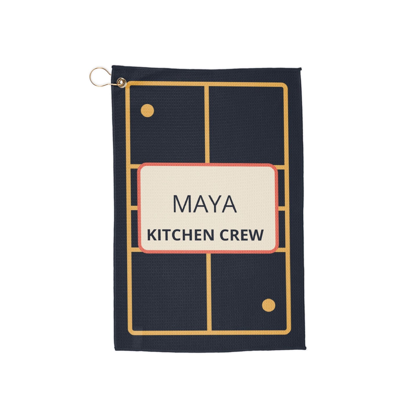 Personalized Pickleball Towel, Custom Player Name Court Towel with Grommet, Team or Coach Gift