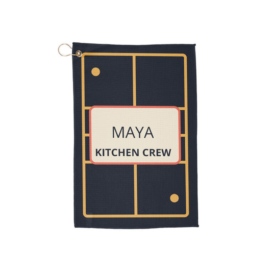 Personalized Pickleball Towel, Custom Player Name Court Towel with Grommet, Team or Coach Gift