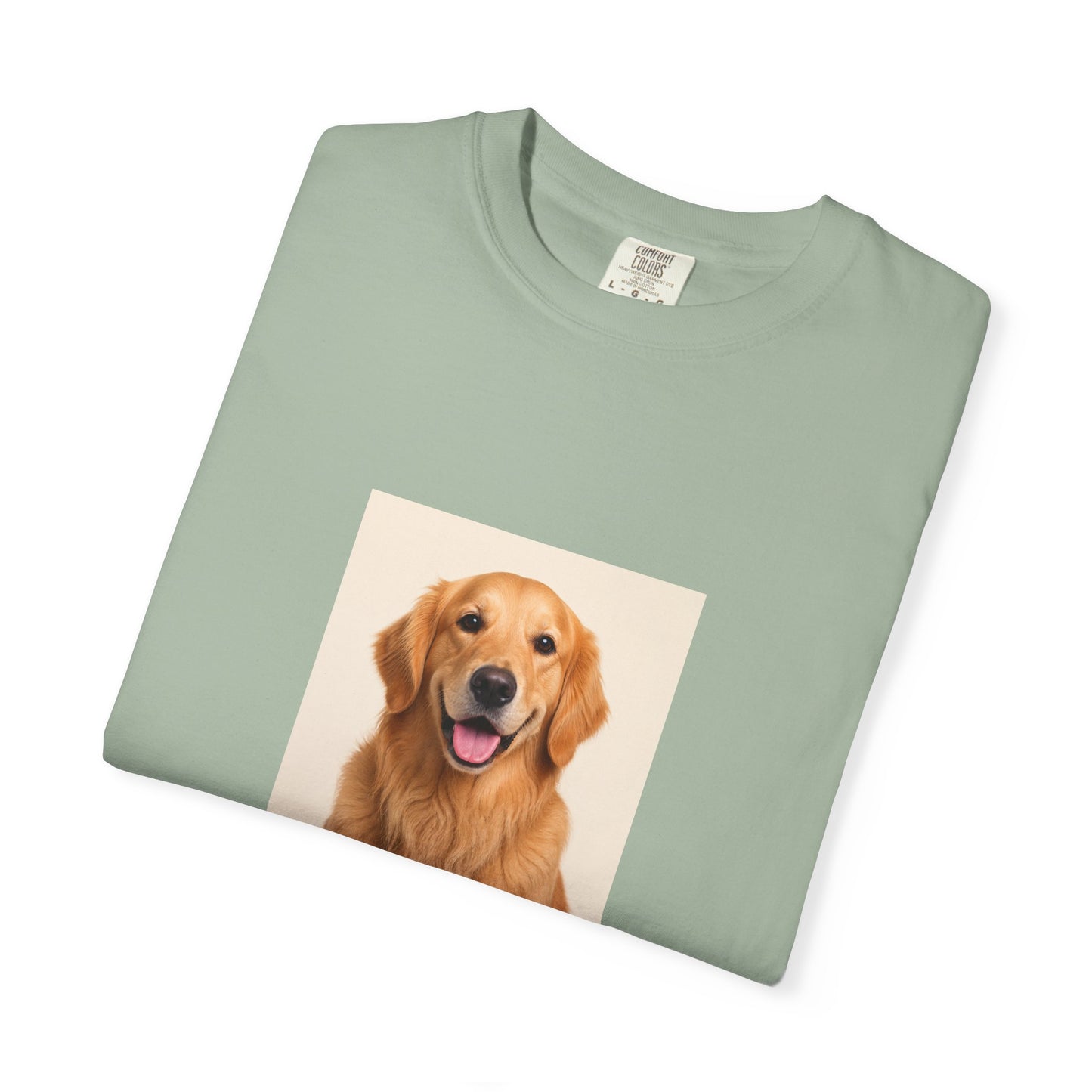 Custom Dog Photo Comfort Colors Shirt: Personalized One-Image Unisex Cotton Tee