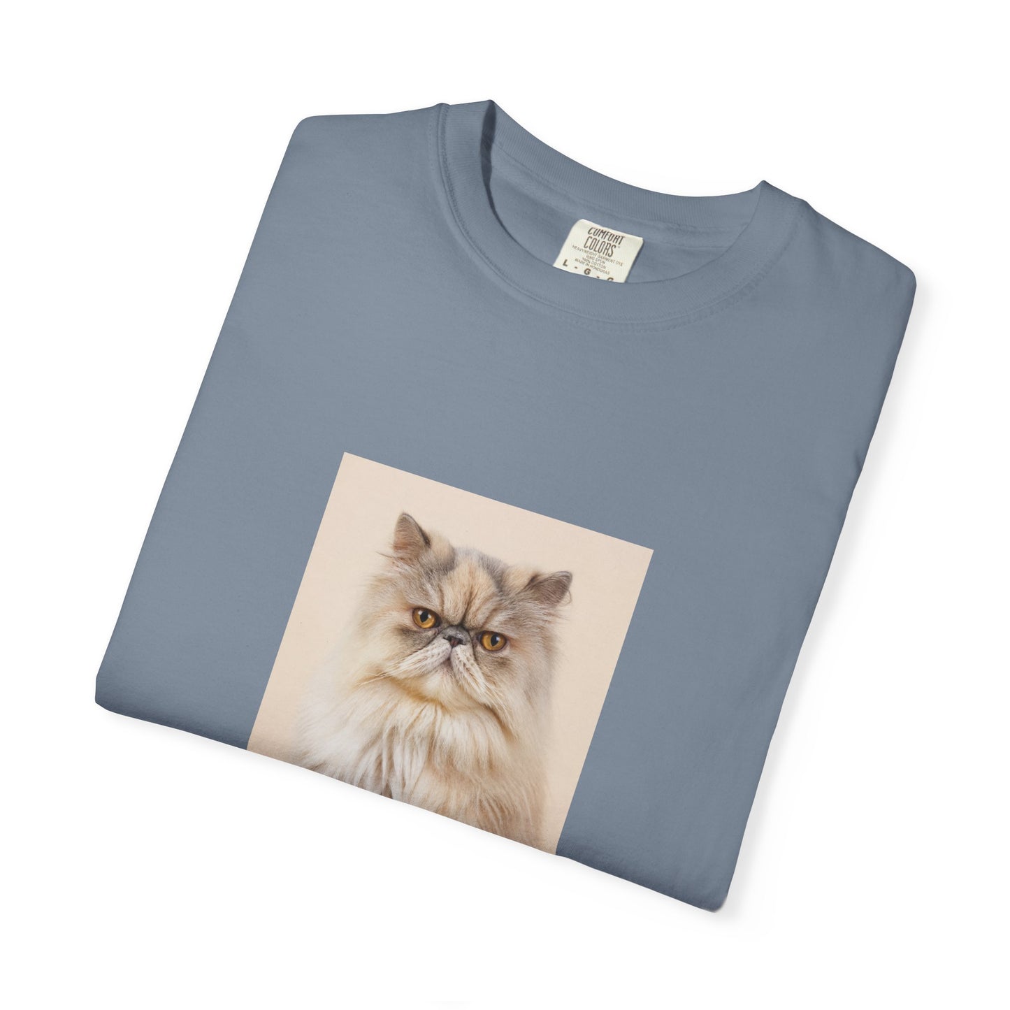 Custom Cat Photo Comfort Colors Shirt: Personalized One-Image Unisex Cotton Tee