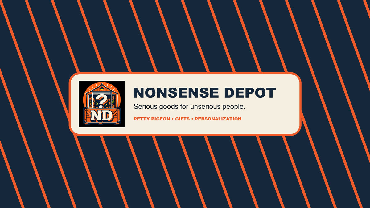Nonsense Depot illustrated storefront banner